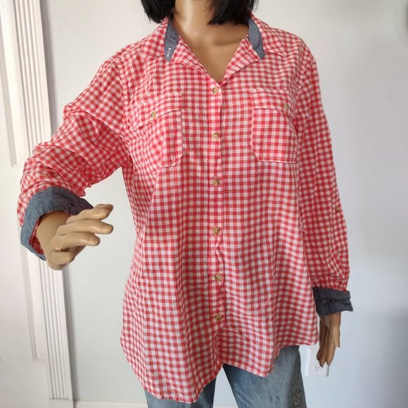 Victory Sportswear Tops Victory Sportswear Gingham Button Down